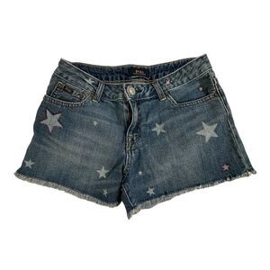 Polo Ralph Lauren ~ Girls Denim cut off shorts with stars ~ size XL/16